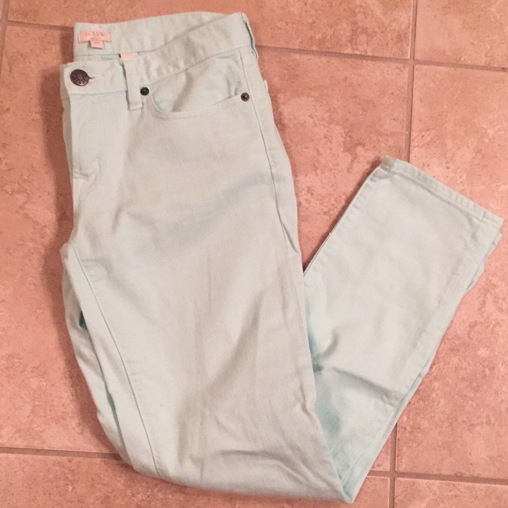 J Crew Mint Ankle Jeans